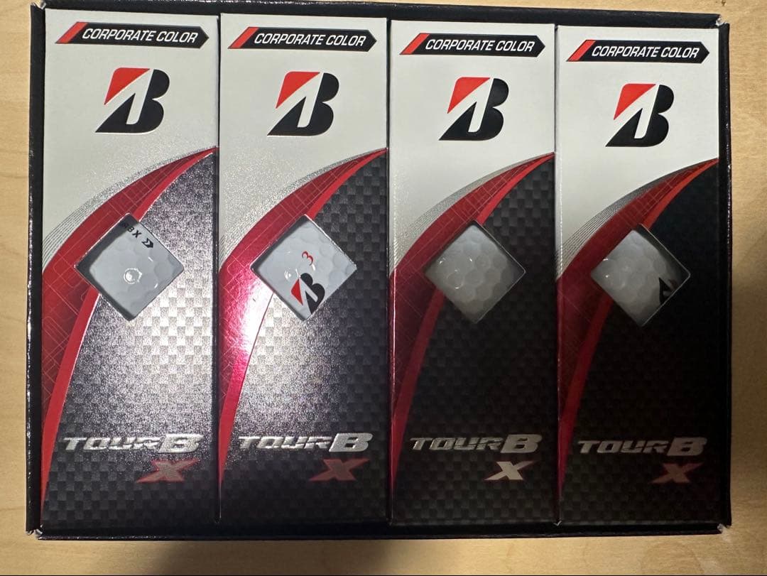 ブリヂストン TOUR B X ゴルフボール　10ダースセット　コーポレート 2月6日発売】TOUR B X（コーポレートカラー） [1ダース：12個