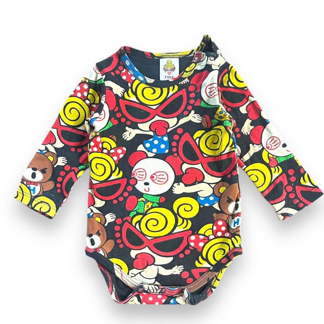 HYSTERIC MINI ヒステリックミニ ヒスミニ ロンパース 総柄 70 - メルカリ