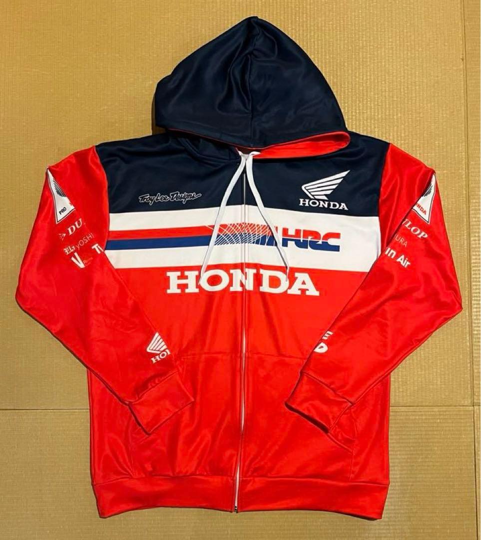HONDA HRC ホンダ レーシングジャケット ジップアップ パーカー XL