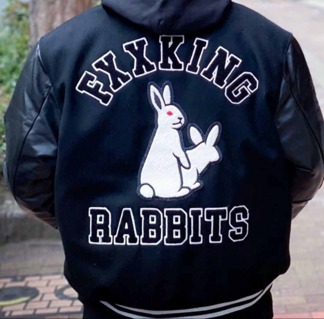 入手困難】FR2 FXXKING RABBITS スタジャン Mサイズ - メルカリ