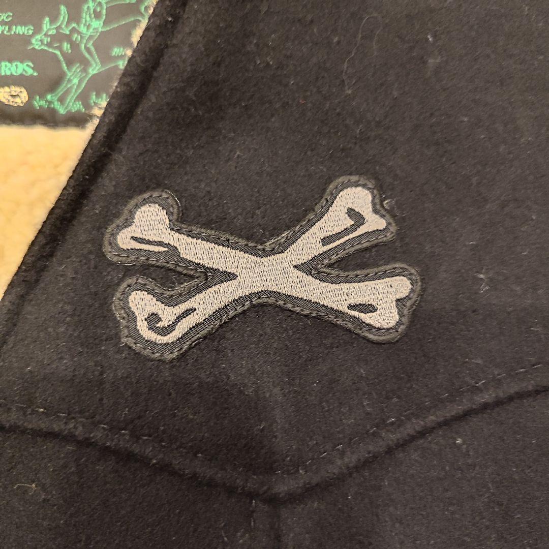 美品] Schott × BACKDROP 別注 クロスボーン ボア ベストM - メルカリ