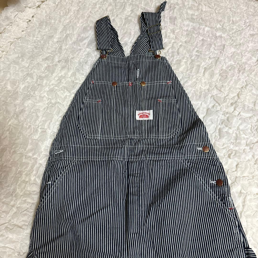 ラウンドハウス オーバーオール 70s 80s ROUND HOUSE - 70s 80s『ROUND HOUSE』ラウンドハウス オーバーオール