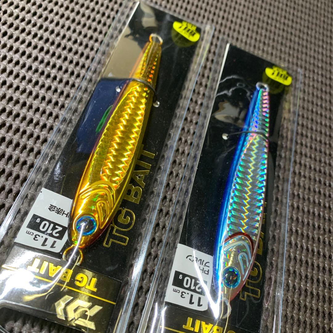 定番カラー値上がり間近！ダイワTGベイト210g2本 赤金ブルピン