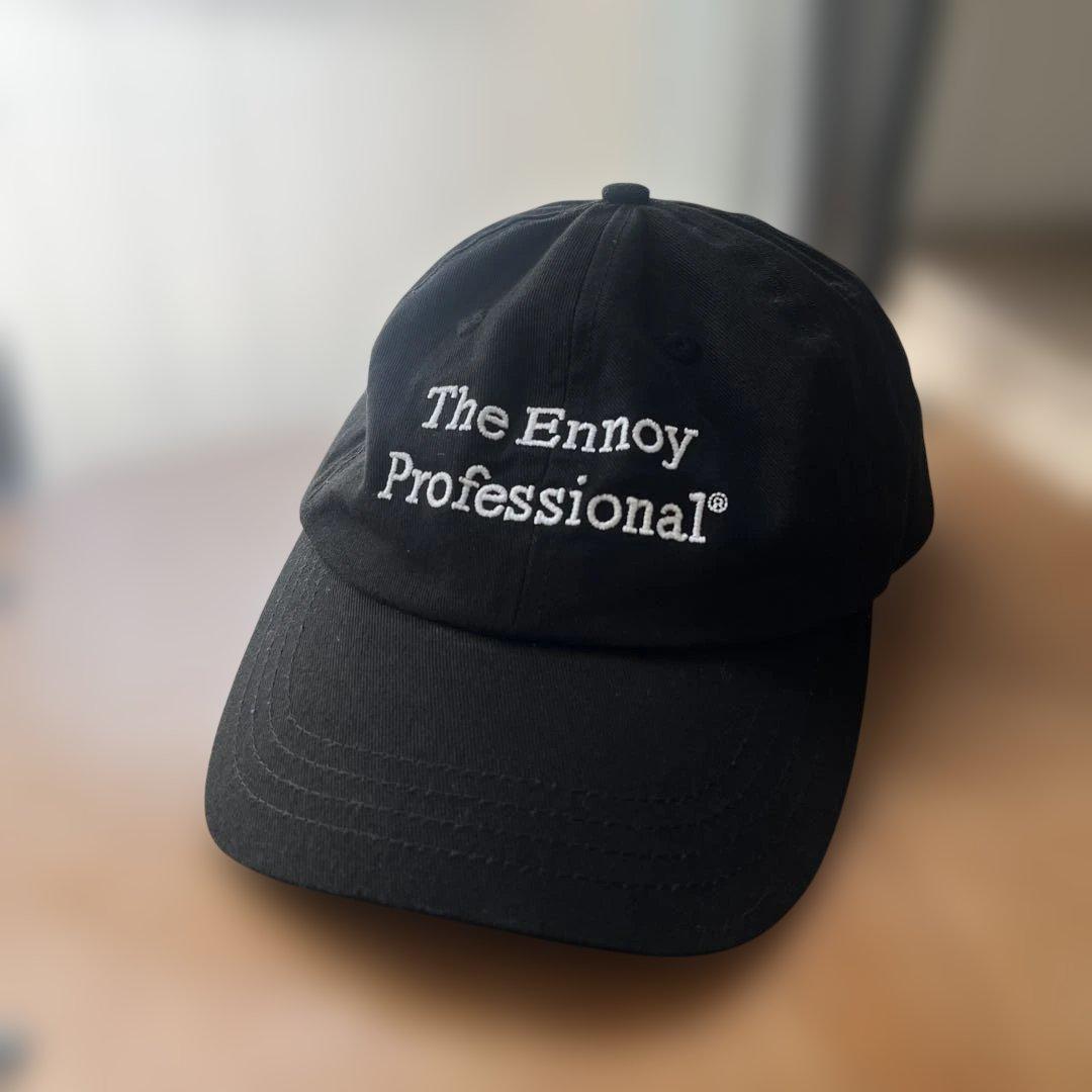 ENNOY エンノイ　ブラック　キャップ 中古・古着通販】ENNOY (エンノイ) キャップ ブラック｜ブランド・古着