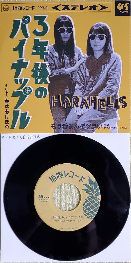 HARAHELLS 3年後のパイナップル もう呑まんぞツラい 未使用品 和レゲエ