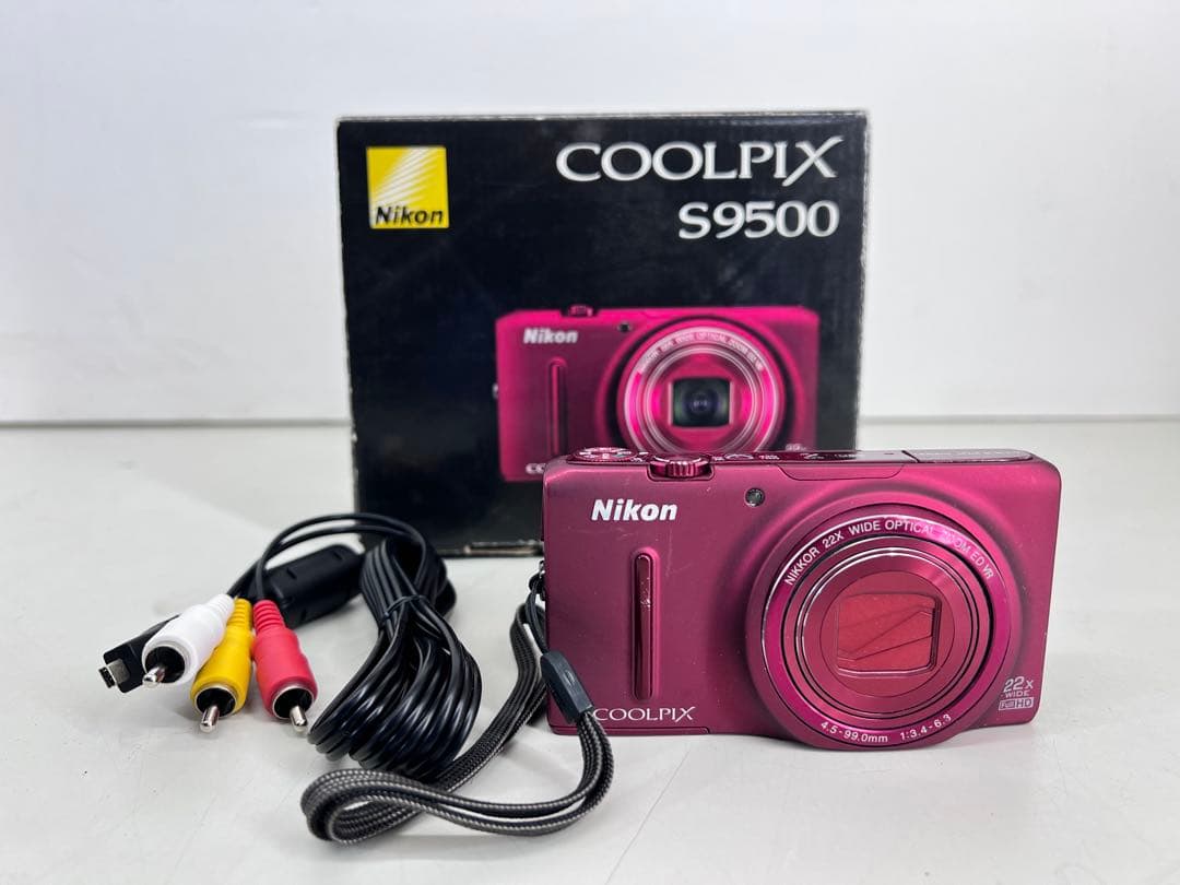 美品 COOLPIX S9500 ヴェルヴェットレッド 即日発送 デジカメ Nikon - 超美品 COOLPIX S9500 ヴェルヴェットレッド M666の通販 by