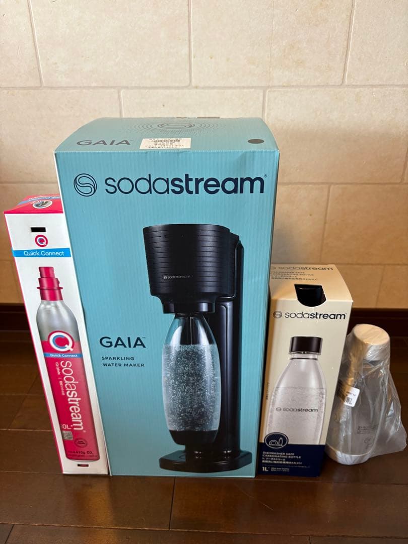 【最終値下げ】 sodastream GAIA 炭酸水メーカー ブラック SodaStream Black Gaia Sparkling Water Maker Starter Kit - Walmart.com