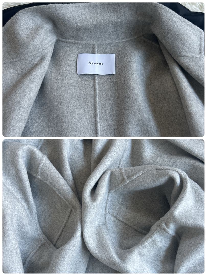 美品✨人気色 フレームワーク リバーショートコート ダブルファイス