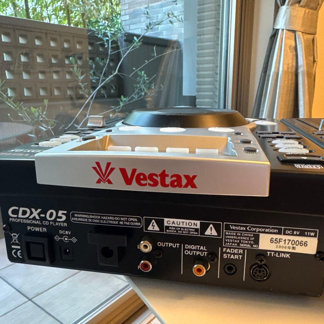 すぐに始めるCDJセット】Vestax CDX-05 とミキサーのDJ機器一式