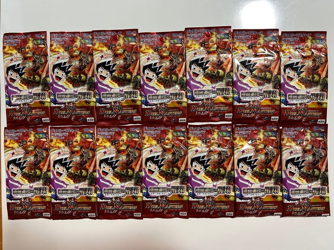 デュエル・マスターズ　無限軍団の飛翔　DM-11未開封パック　14Pセット 状態A-〕DM-11「聖拳編 第2弾 無限軍団の飛翔」【-】{-}《未開封BOX》