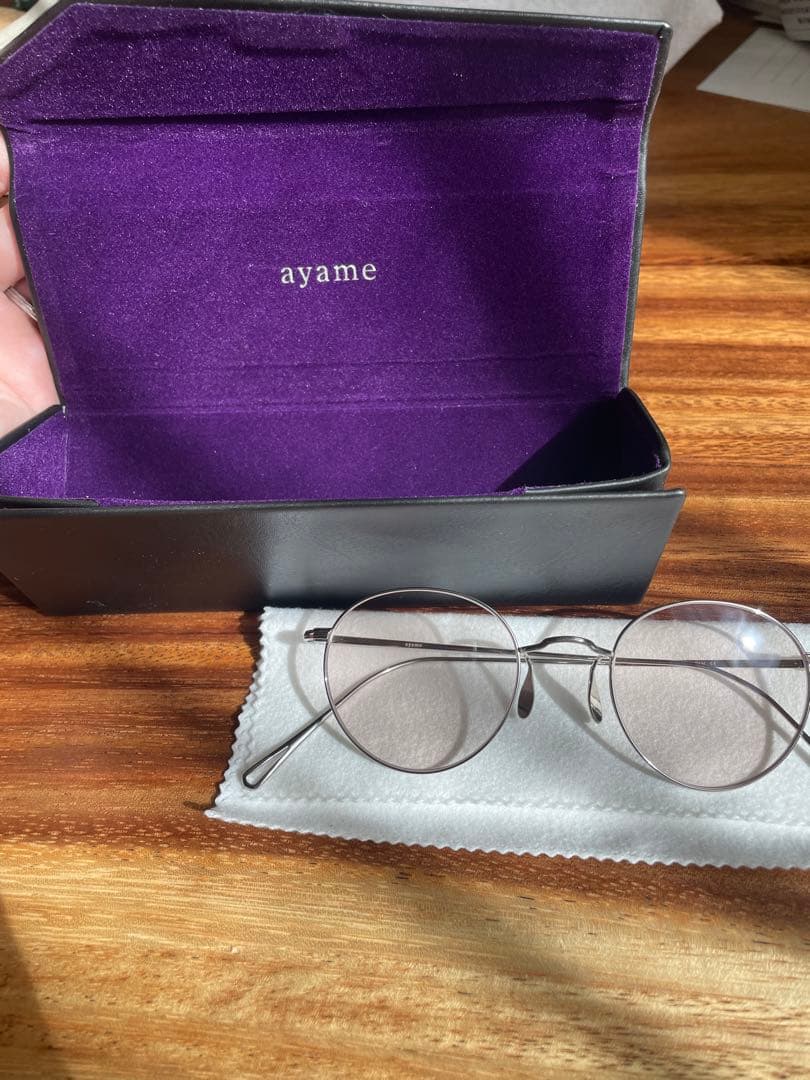 ayame マンレイ シルバー フレーム 予備レンズ付き - メルカリ