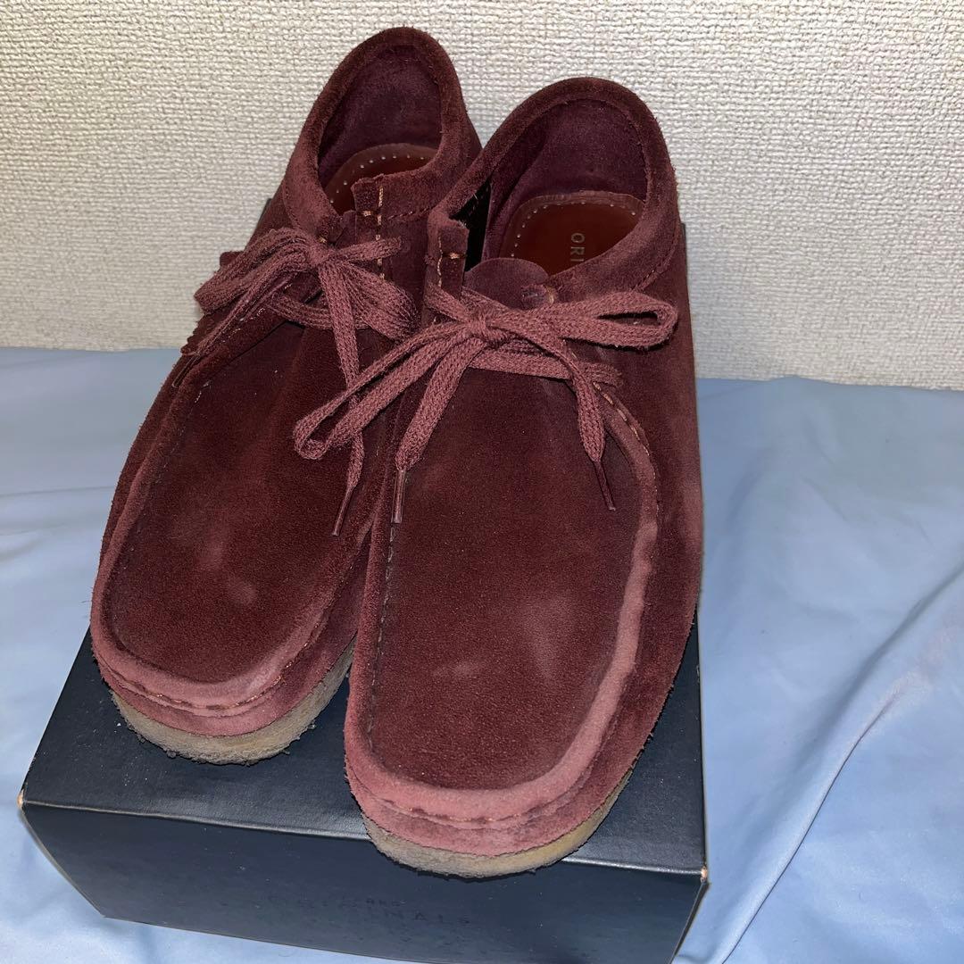 Clarks クラークス ワラビー ワインレッド - メルカリ