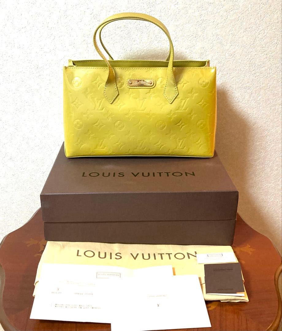 ルイヴィトン LOUIS VUITTON ヴェルニ ウィルシャーPM トート - メルカリ