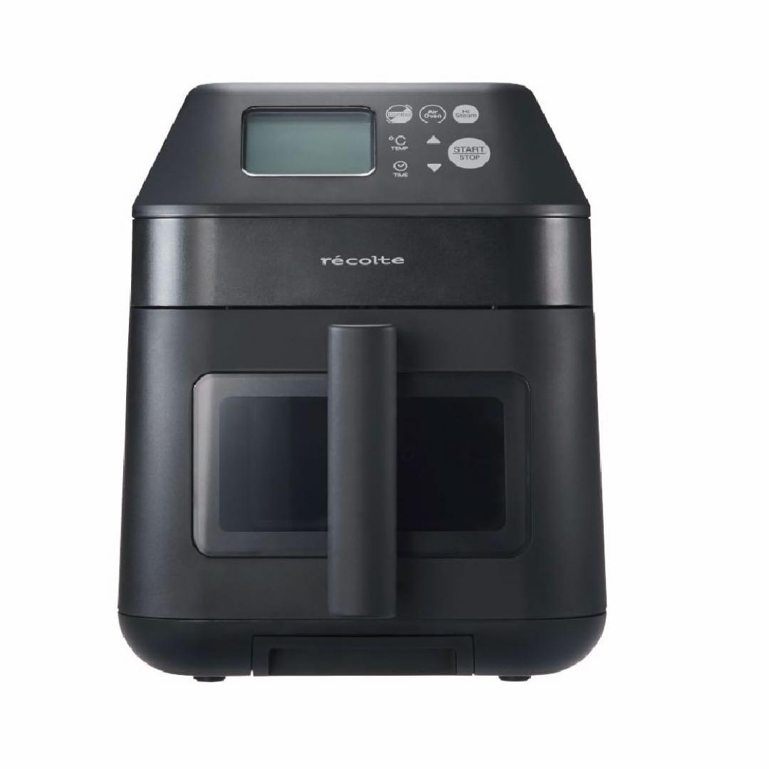 【新品・未使用】récolte レコルト　ハイスチームエアーオーブン ブラック 楽天市場】【正規販売店】レコルト ハイスチームエアーオーブン