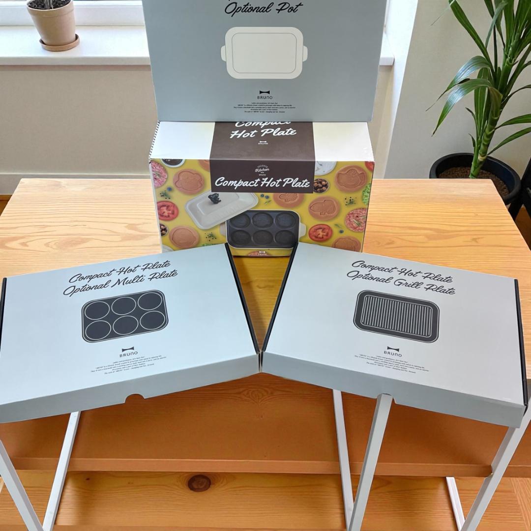 m【限定モデル】BRUNO ホットプレート PEANUTS PEANUTS コンパクトホットプレート セラミックコート鍋セット エクリュ