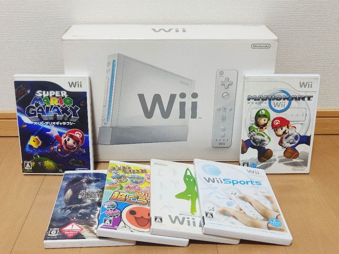 動作品Nintendo Wii 本体 + 6本ソフトセット - メルカリ