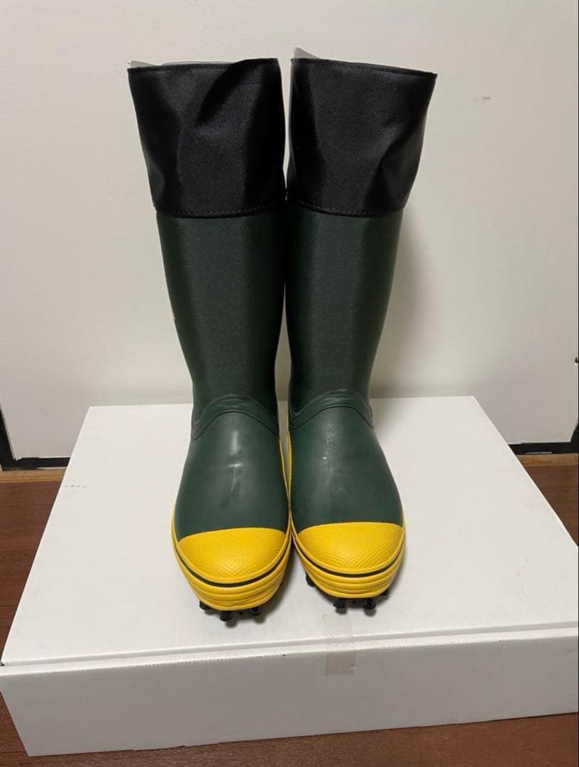 【新品未使用】岩礁75NS スパイク長靴　25.0cm