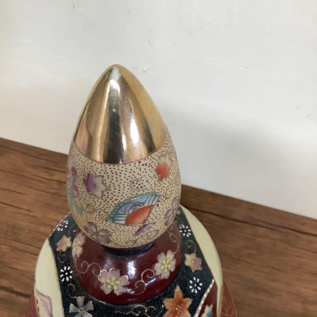 薩摩焼？ 古代美人図 壺飾り壺 沈香壺 大型 大サイズ M109209424