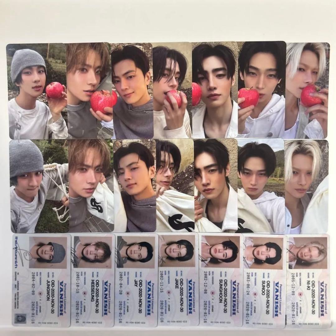 ENHYPEN THE SIN:VANISH 7形態 トレカ コンプ セット - メルカリ