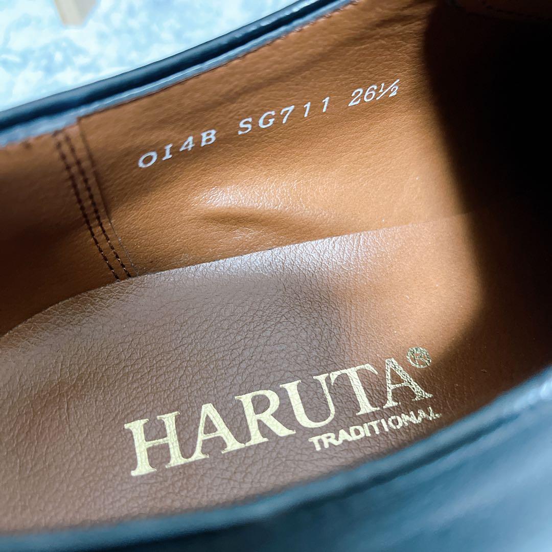 極美品【HARUTA ハルタ】ドレスシューズ 革靴 26.5cm 黒 フォーマル