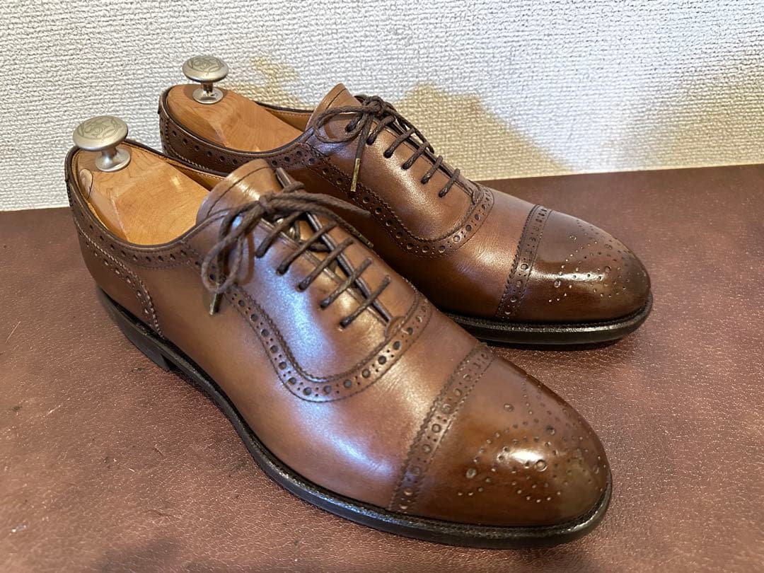 SHETLAND FOX】コベントリー（セミブローグ/ブラウン）オーダー品