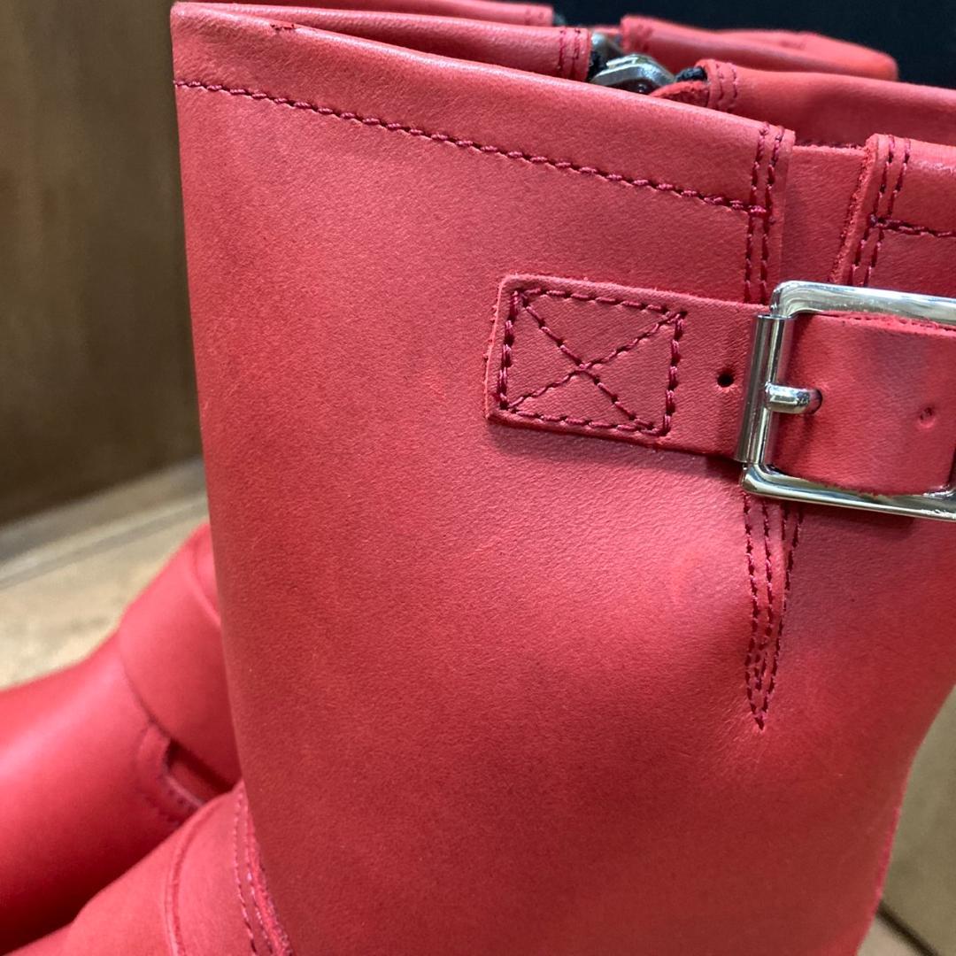 ▽7E SLOWWEARLION エンジニアブーツ レッド OB-8595SR