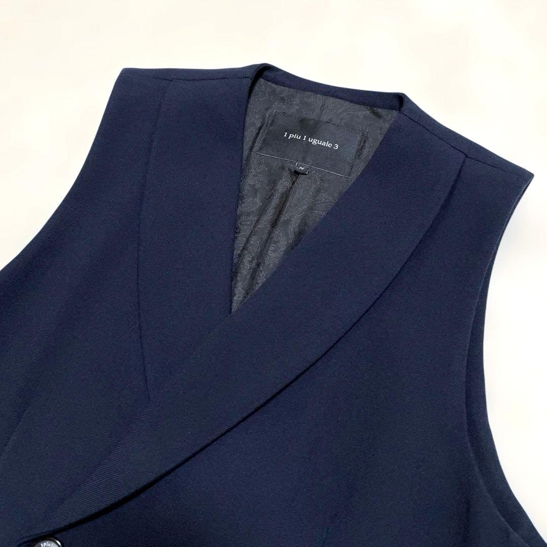 1piu1uguale3 CRAZY RIB GILETジレベストネイビーⅣ - メルカリ