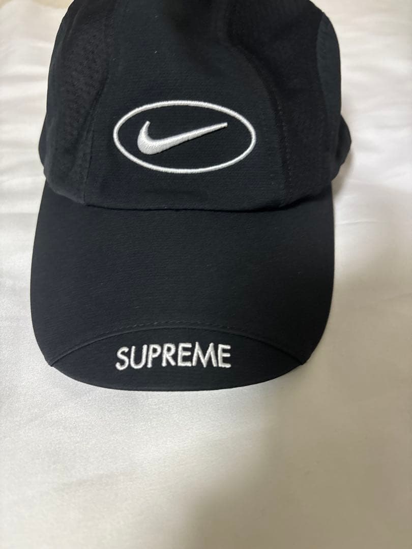 supreme×nike running hat ブラック 2025ss 美品 - メルカリ