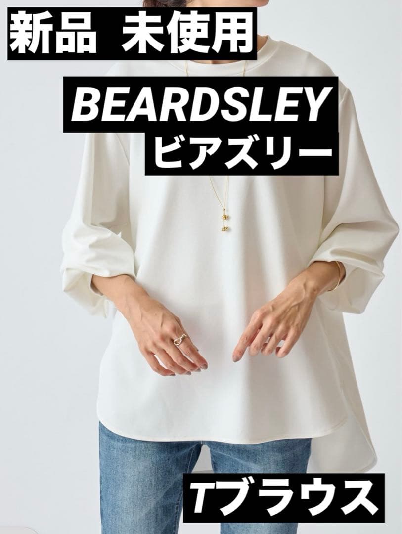 新品 未使用】BEARDSLEYビアズリー Tブラウス 白 Fサイズ - メルカリ