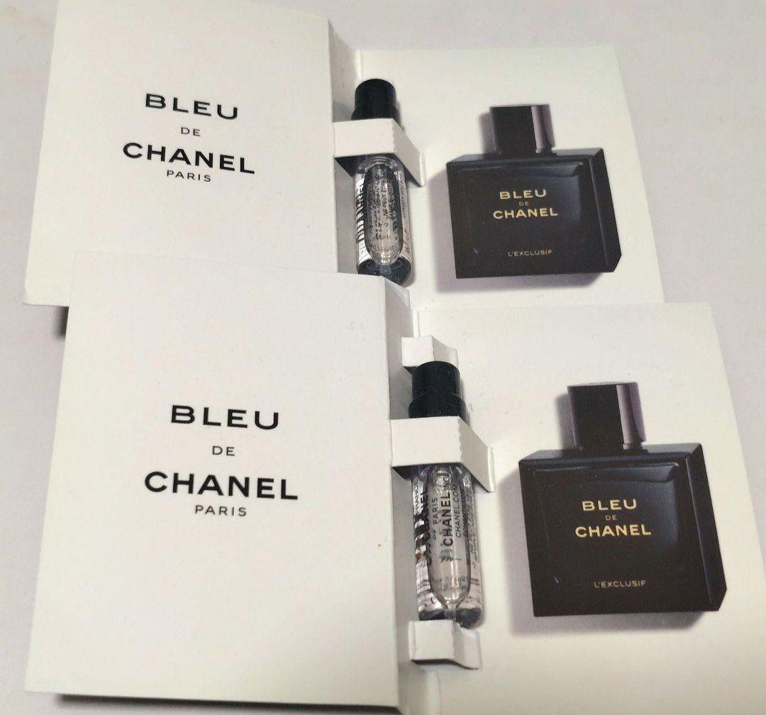CHANEL ブルードゥシャネルレゼクスクルジフパルファムサンプル2個