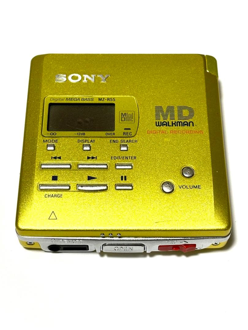 SONY MDウォークマン MZ-R55 動作品 訳あり品 イエロー - メルカリ