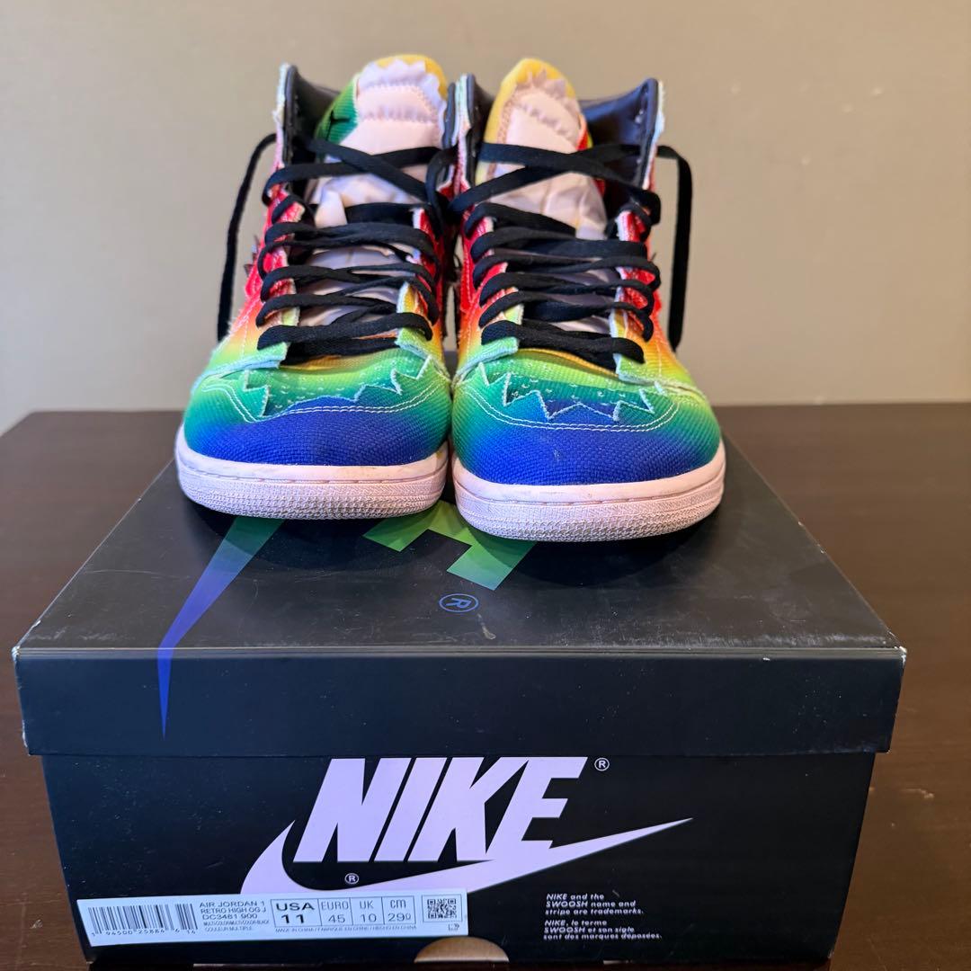J Balvin × Air Jordan1 High OG \"Rainbow\"