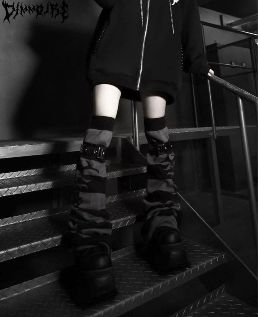 DimMoire BIGロゴ ニーハイウォーマー / Stripe