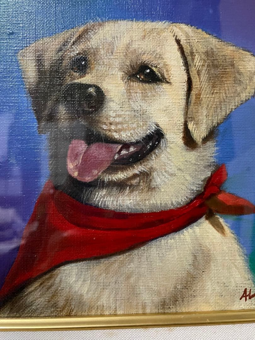 八代亜紀 絵画 真作 赤いバンダナ 偽サイトに⚠️注意⚠️して下さい