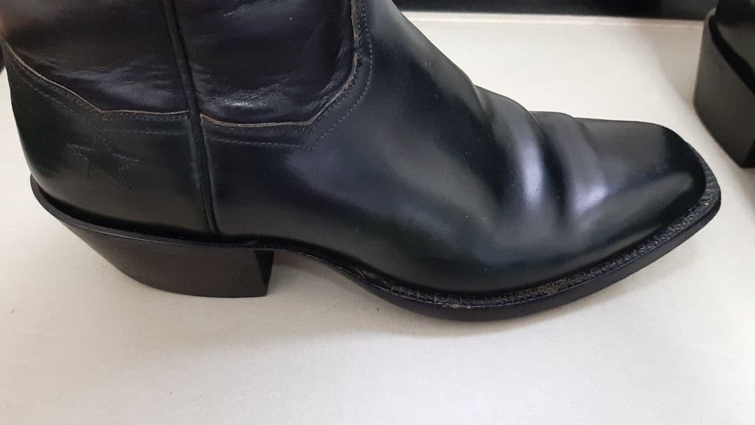 新春セール❗【アメリカ製】J.B.HILL ウエスタンブーツ 黒 おまけ付き