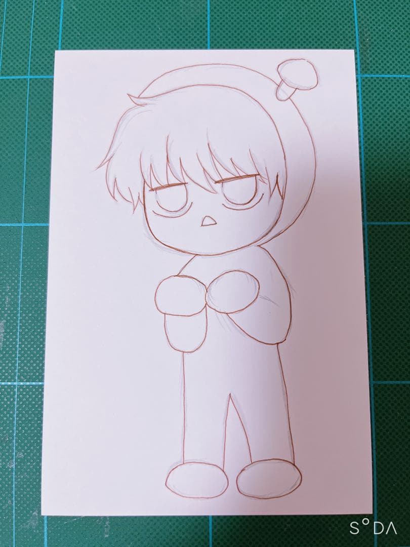 手描きイラスト 多聞くん今どっち！？ 作成途中 - メルカリ