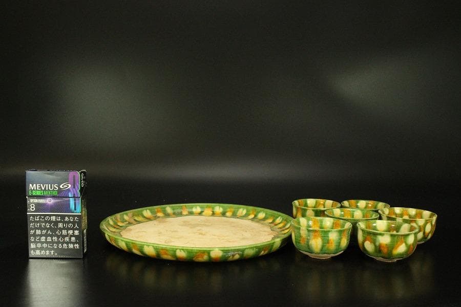 中国美術 唐三彩 盃 盤 揃 有名陶芸家所蔵(HA501) - メルカリ