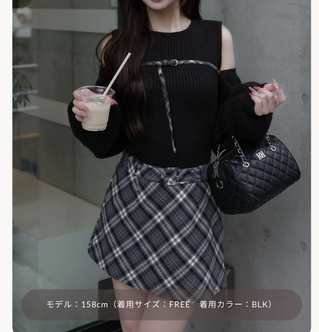 Darich】ドッキングミドルウエストニットミニワンピース - メルカリ