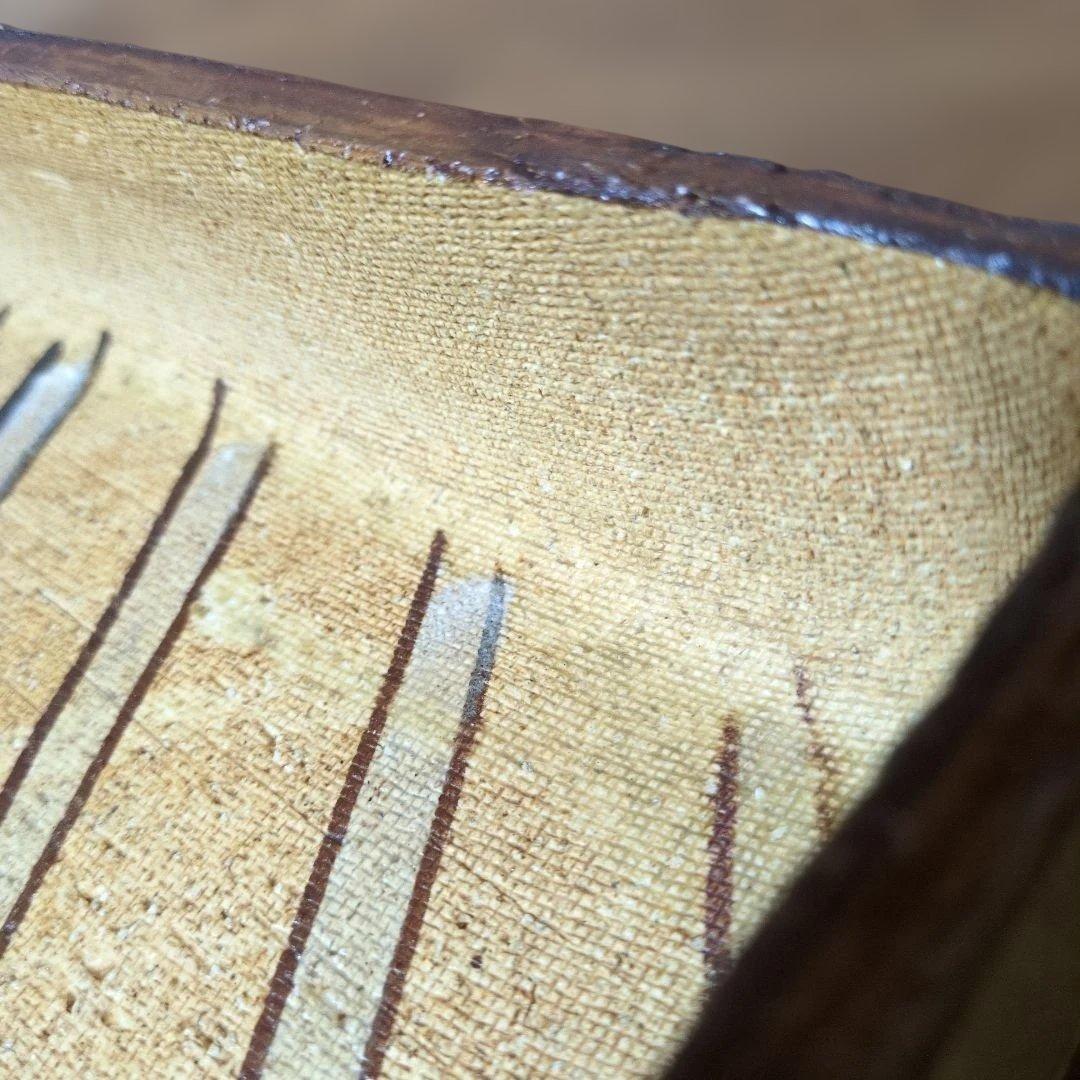 小原流生け花 古い織部焼 緑✕土色長型水盤 花器 - メルカリ