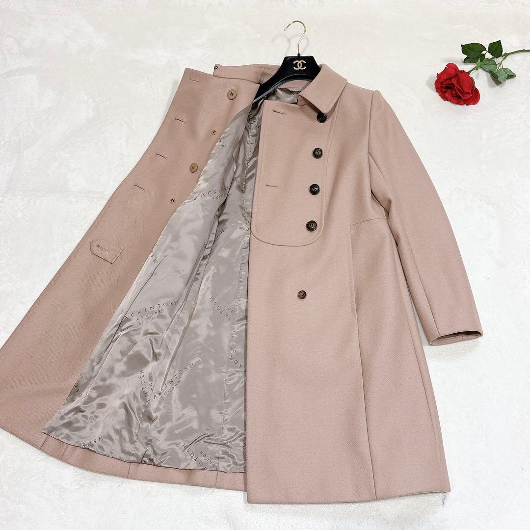 未使用✨ マッキントッシュ ロンドン ロング コート 40 ピンクベージュ