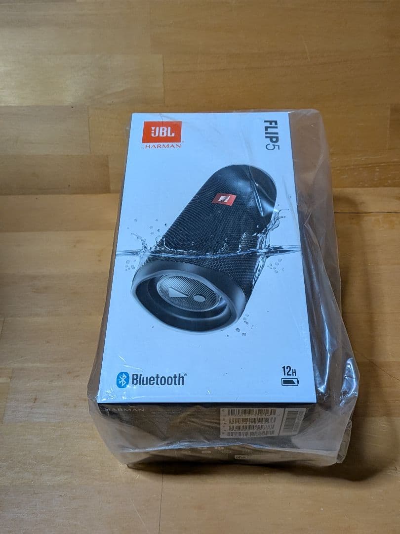 ＪＢＬ ＦＬＩＰ５ Bluetoothスピーカー【未開封品】 JBLFLIP5BLK｜JBL FLIP5 Bluetoothスピーカー IPX7防水/USB Type-C充電