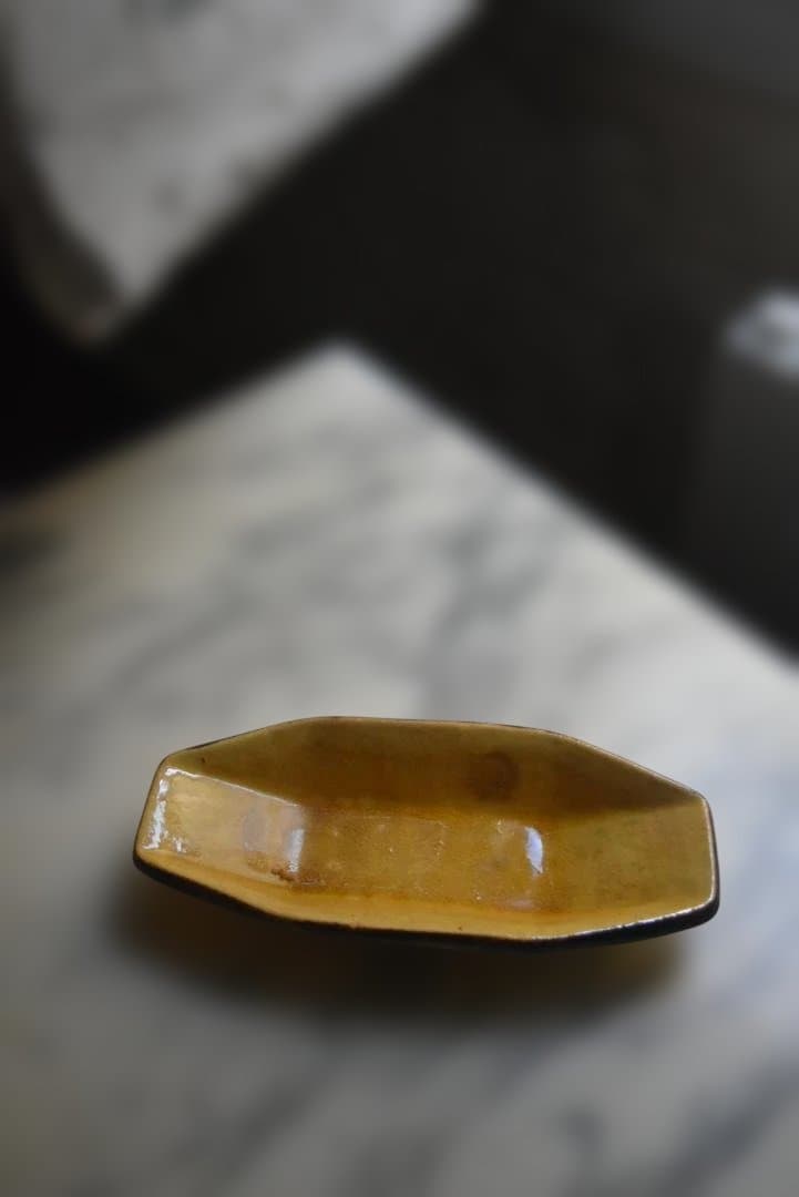 最期 美品フランス19世紀 オクトゴナル デュルフィー窯 ラヴィエ皿 民