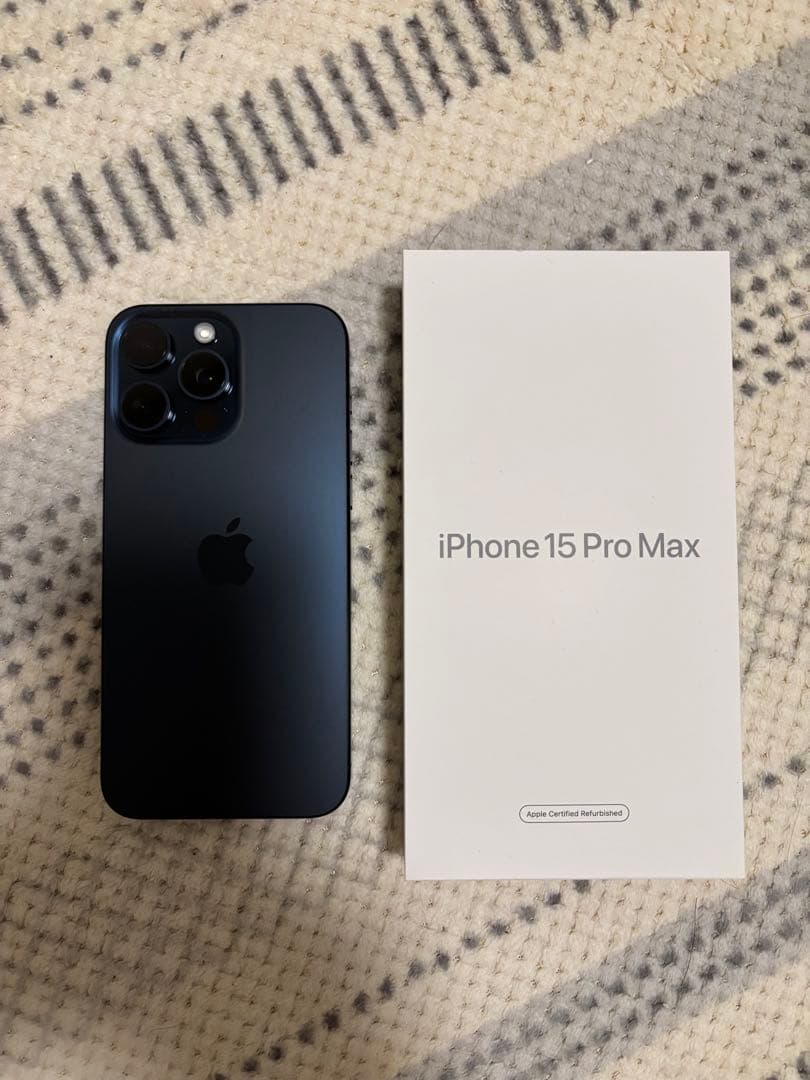 超美品 iPhone 15 Pro Max 256GB ブルーチタニウム Amazon.com: Apple iPhone 15 Pro Max, 256GB, Blue Titanium - T