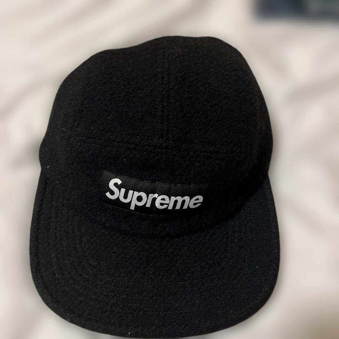 Supreme 黒キャップ ウール製 Supreme Wool Camp Cap | デニム風ウールキャップ - UG.SHAFT
