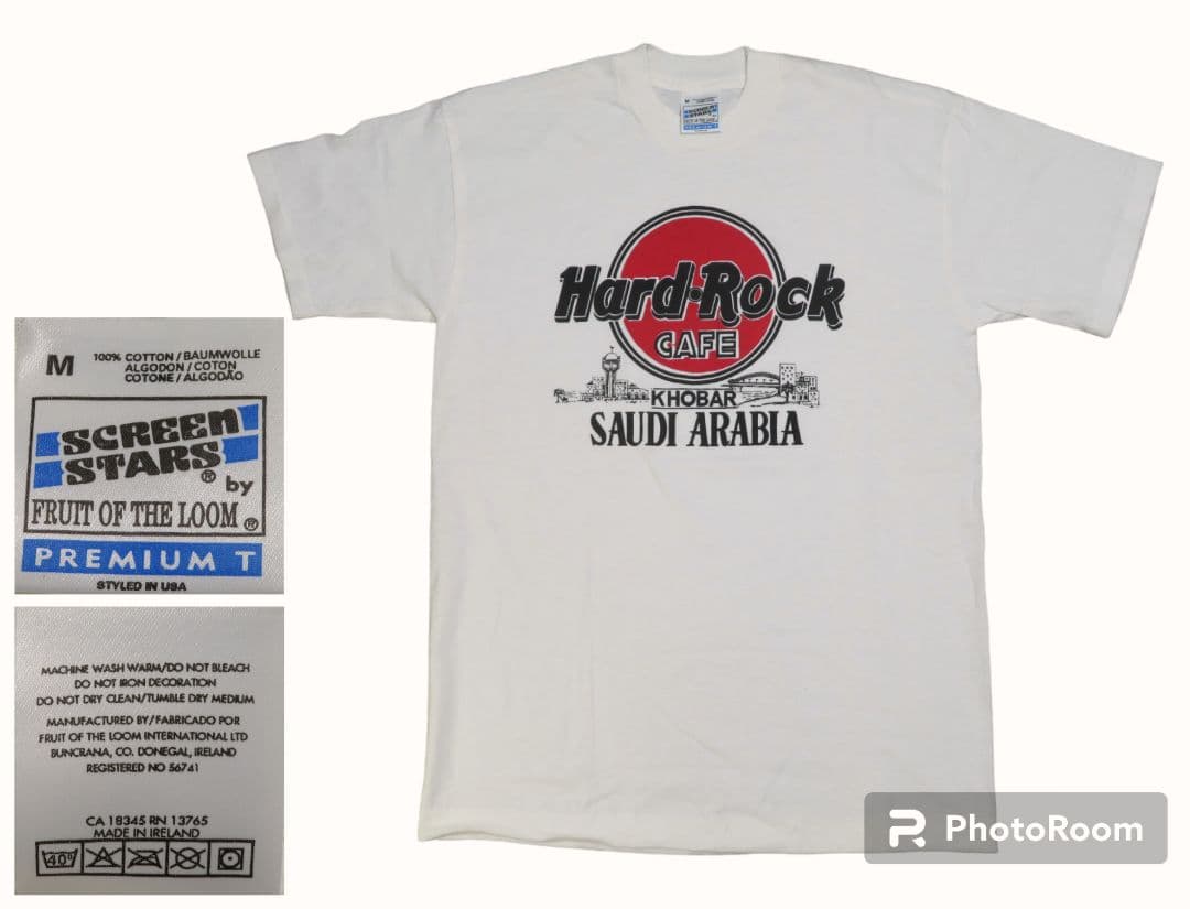 アイルランド製 スクリーンスターズ ビンテージ ハードロックカフェ Tシャツ M HARD ROCK CAFE(ハードロックカフェ) / Tシャツ/M/コットン/ブラック