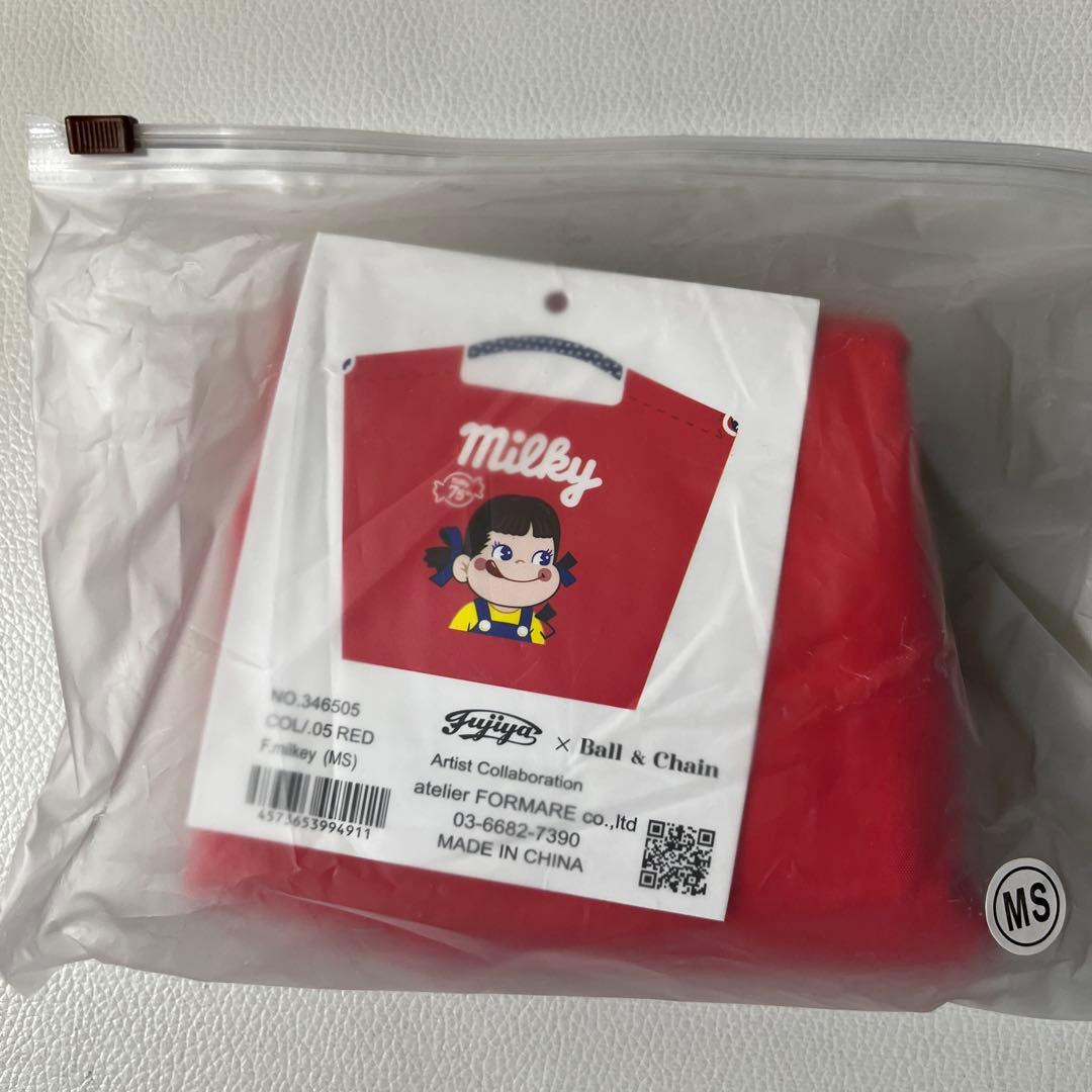 ボールアンドチェーン 不二家 ペコちゃん ミルキー MSサイズ 赤 - メルカリ