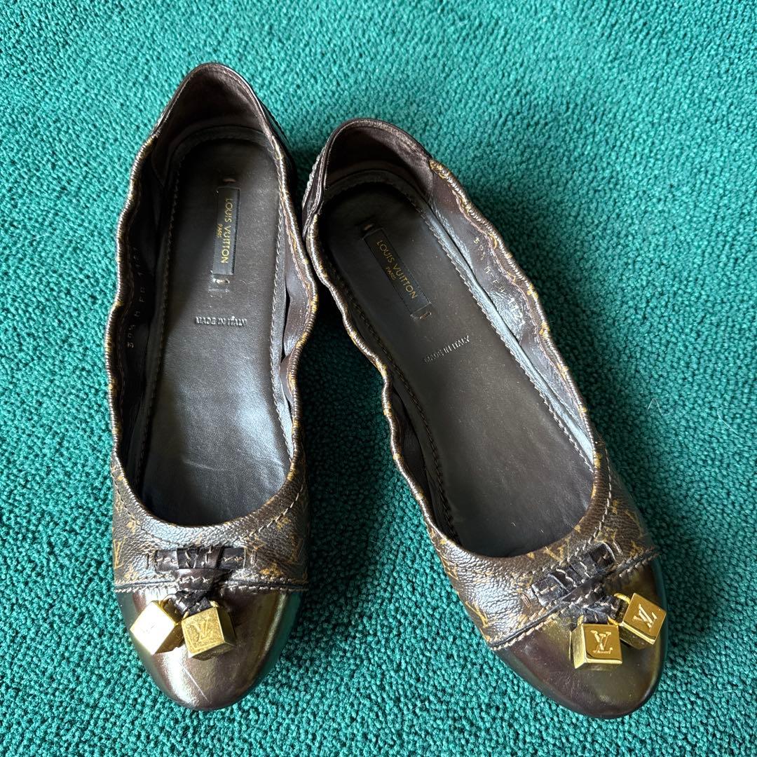 ウサギさん専用　松屋銀座LOUIS VUITTON 正規品美品フラットパンプス WASHINGTON 晴雨兼用 Vカット ローヒールパンプス|銀座ワシントン 公式