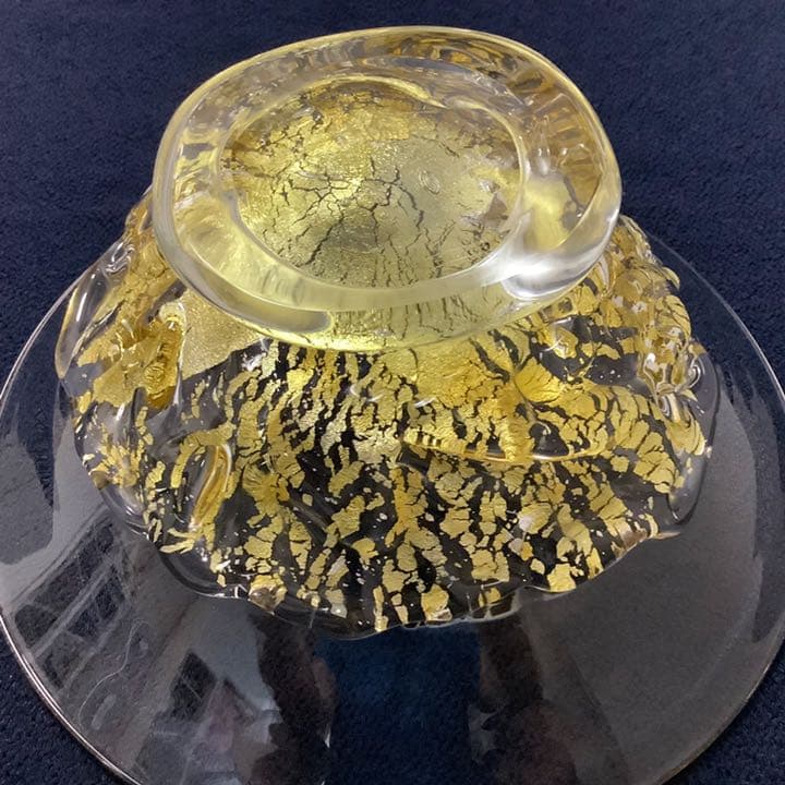 チビ様専用】宙吹ガラス「壱谷 旭 作」金彩 プレート(共箱) - メルカリ