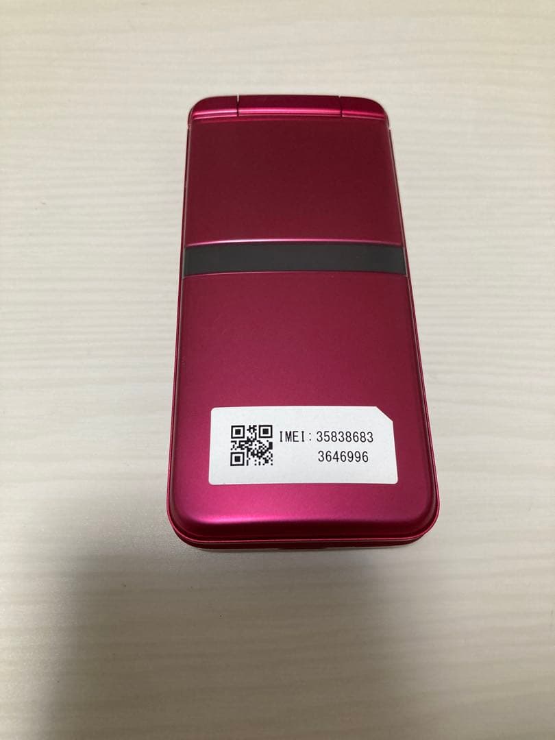 美品】京セラDIGNO KY-42C レッド 折りたたみ携帯電話 SIMフリー