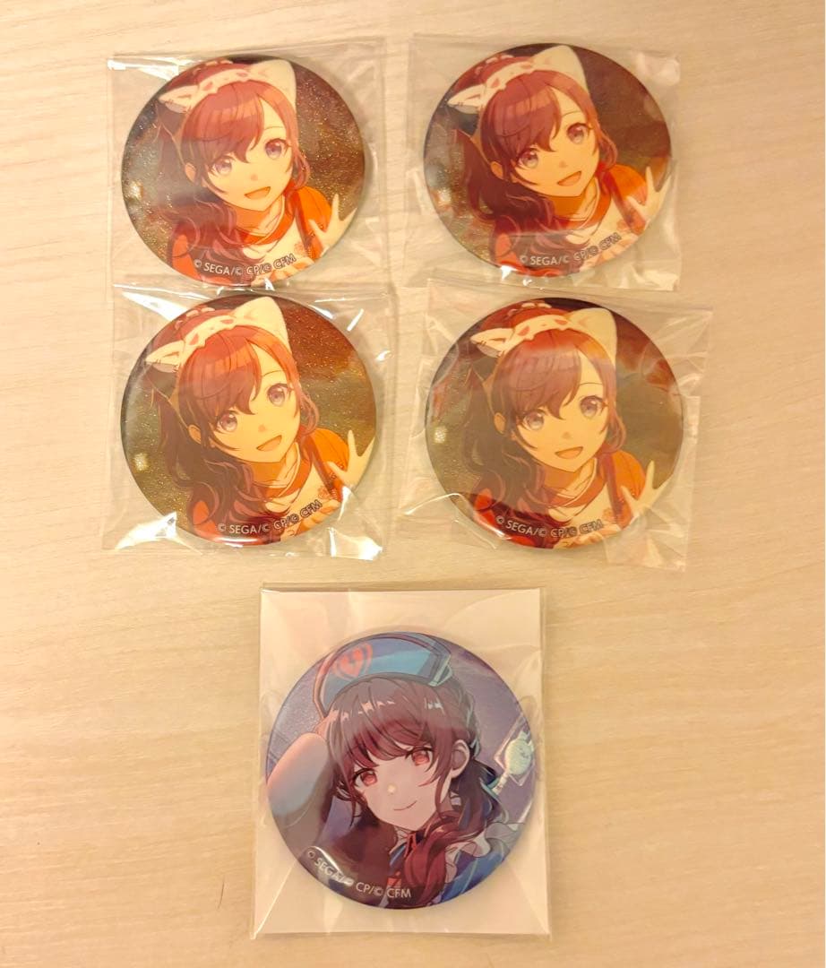 プロセカ 朝比奈まふゆ わんだほら〜 グリ缶 グリッター缶バッジ 47a